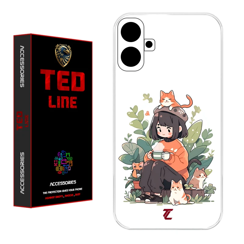 کاور تدلاین طرح گربه کد 1181 مناسب برای گوشی موبایل سامسونگ Galaxy A07