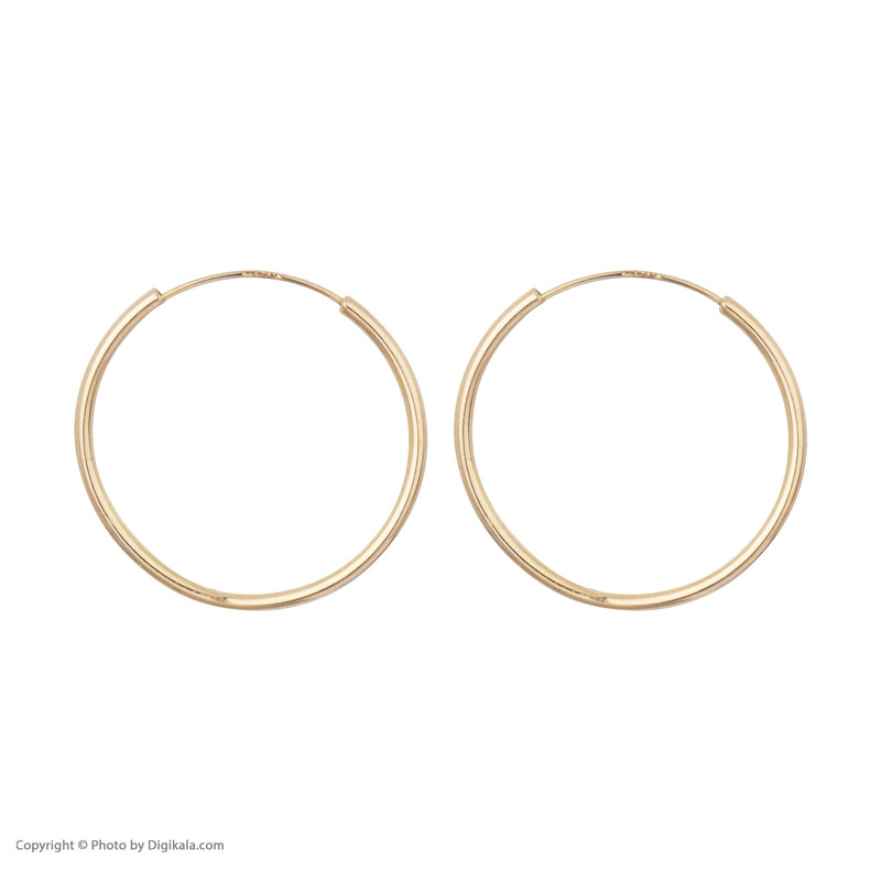 گوشواره طلا 18 عیار زنانه مایا ماهک مدل ME0872 طرح حلقه ای