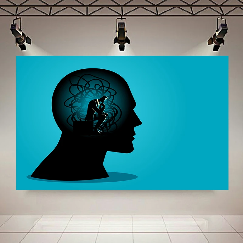  پوستر طرح پیچیدگی ذهنی مدل ذهن آشفته کد PD20809