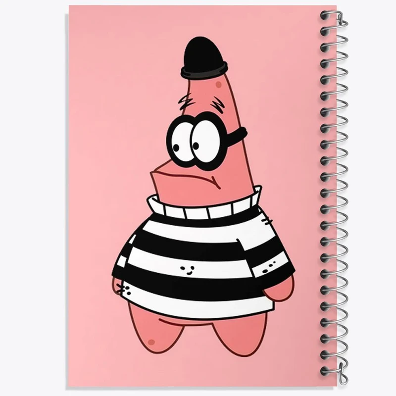 دفتر مشق 100 برگ خندالو طرح پاتریک کد 24711