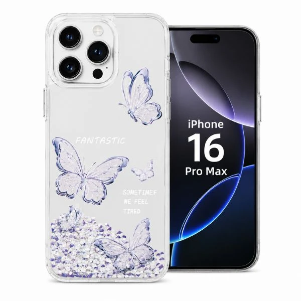 کاور کد 01 طرح پروانه آکواریومی مناسب برای گوشی موبایل اپل Iphone 16 promax