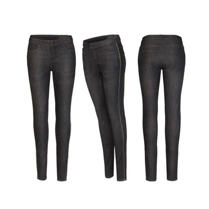 شلوار جین زنانه اسمارا مدل بغل نواردار 2024 - - 8