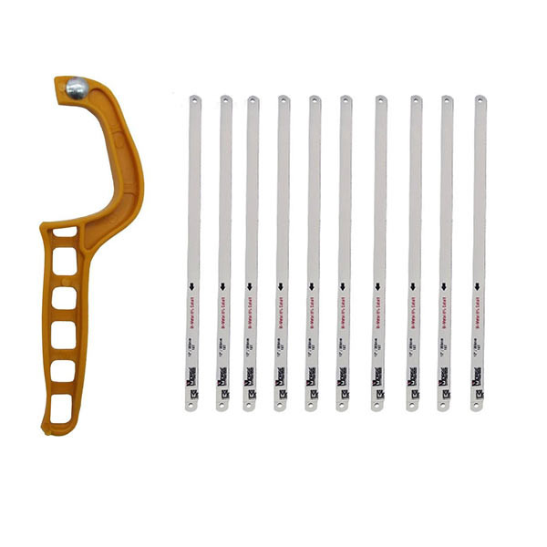 تیغه اره مدل مورس بسته 10 عددی به همراه یک عدد کمان اره تیغه اره مدل مورس بسته 10 عددی به همراه یک عدد کمان اره