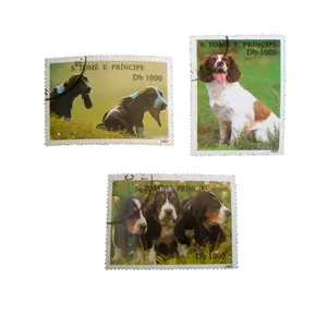 تمبر یادگاری طرح طبیعت مدل سگ کد dog-490 مجموعه 3 عددی