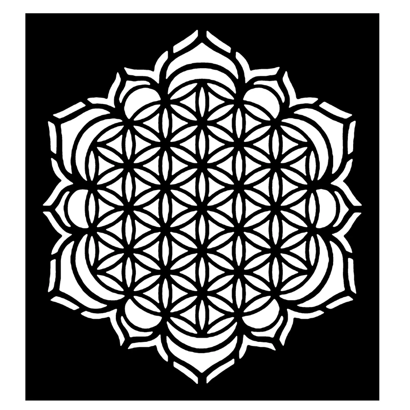  شابلون باتیس آرت طرح تذهیب کد 50-238