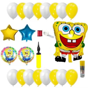 بادکنک آرایی پارتی لند تهران مدل باب اسفنجی کد 3003 مجموعه 24 عددی