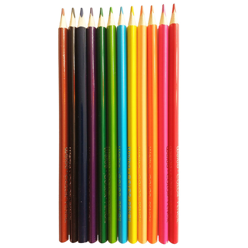 مداد رنگی 12 رنگ ویبو مدل WB9038-12 کد2