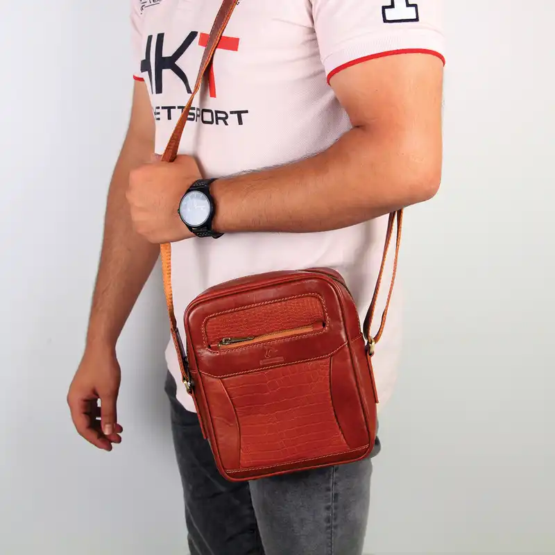 کیف رودوشی چرم بارز مدل DG67