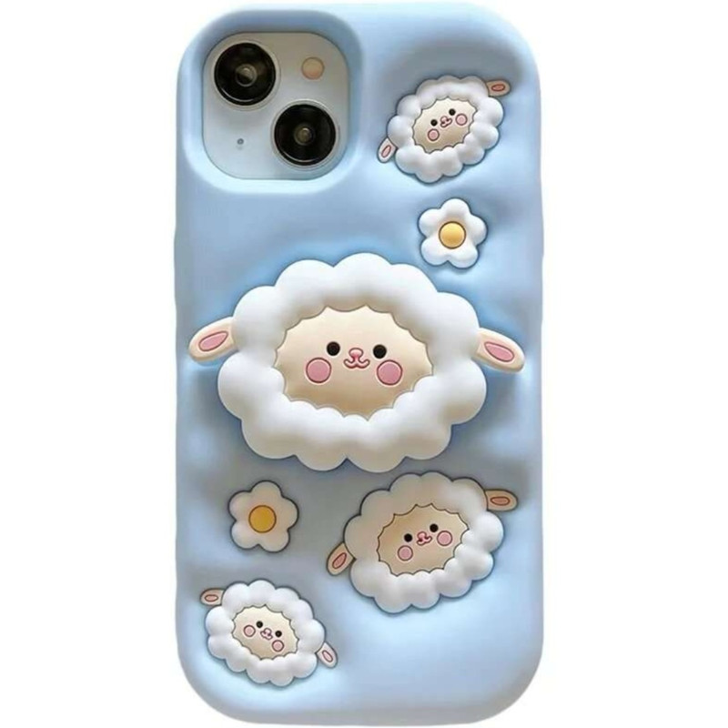کاور طرح عروسک سیلیکون پاک کن مدل iphone13 مناسب برای گوشی موبایل اپل Iphone 13