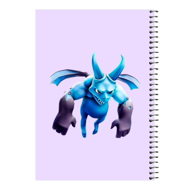 دفتر مشق 80 برگ اس جی مدل کلش رویال کد۶   