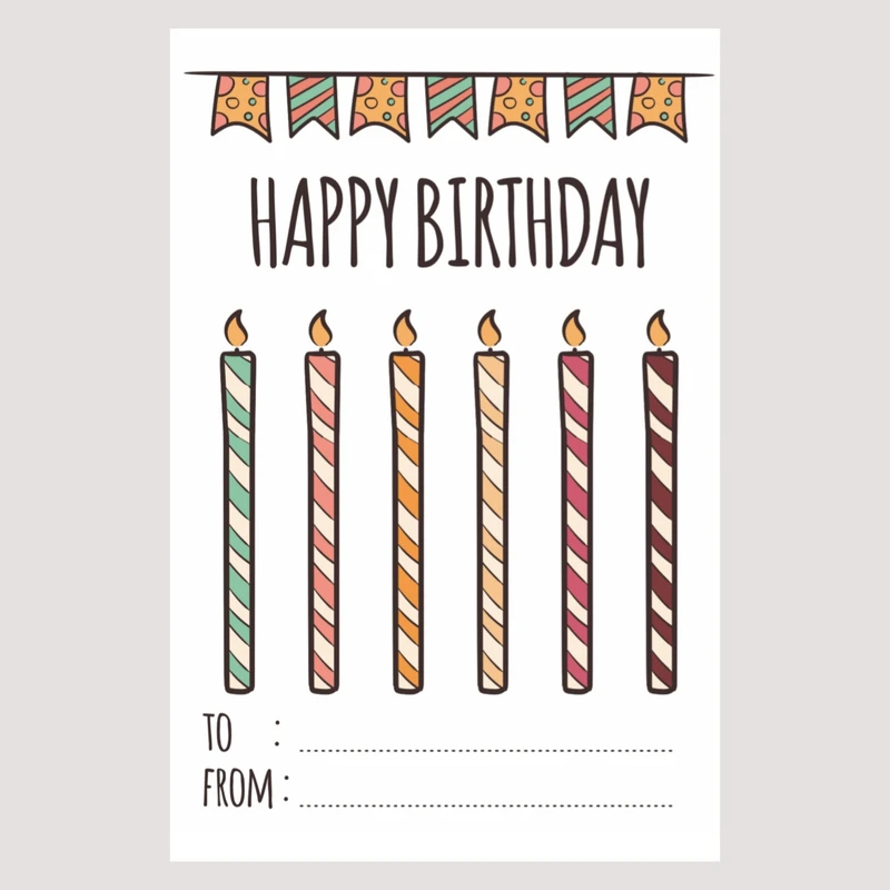 کارت پستال مدل happy birthday کد 26