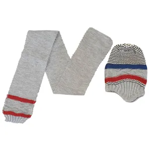 ست کلاه وشال گردن بافتنی بچگانه مدل tk8