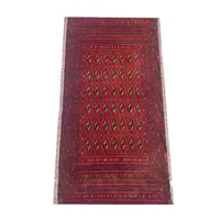 فرش دستبافت&nbsp;یک متری مدل بلوچ کد Nkpa.ha19 زمینه قرمز