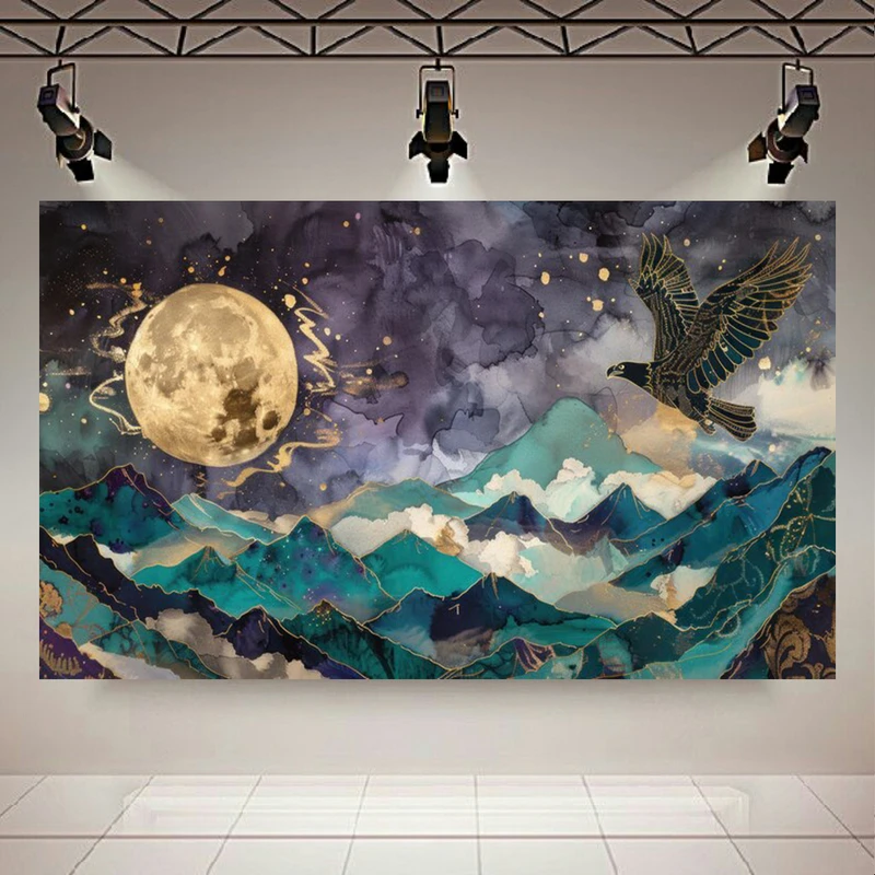 پوستر طرح مخمل عقاب مدل کوهستان کد AR3058315