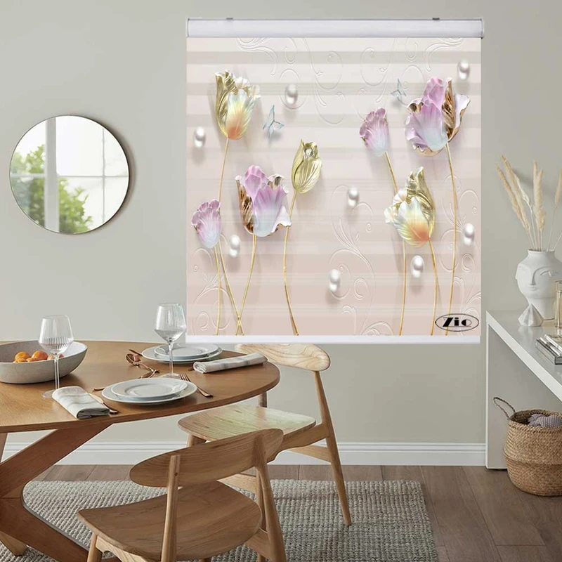 پرده زبرا زیو کد 3D1346 سایز 150x150 سانتی متر