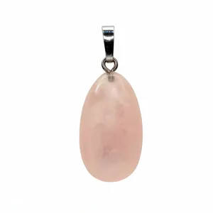 آویز گردنبند زنانه و مردانه مدل رزکوارتز کد A_M28 