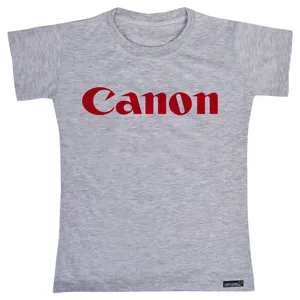 تی شرت آستین کوتاه دخترانه 27 مدل Canon Logo کد MH662