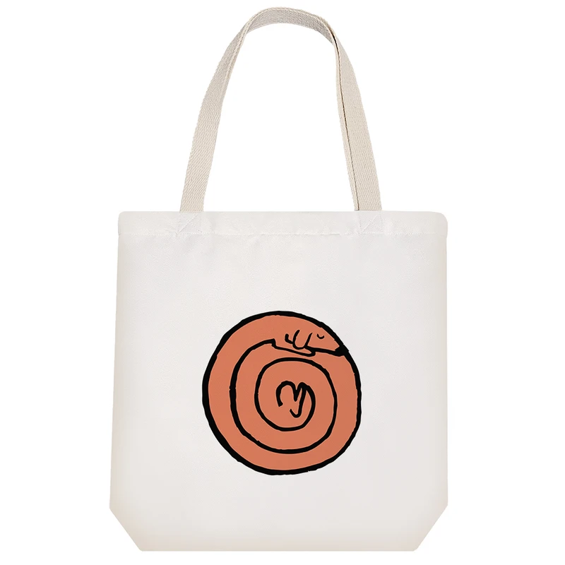 ساک خرید پارچه ای خندالو طرح سگ مارپیچ مدل توت بگ کد 7143