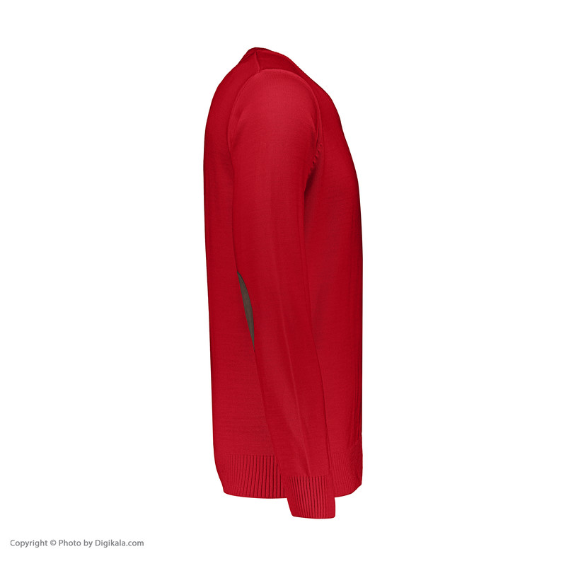 پلیور مردانه تریکو پاییزان مدل PR700 رنگ قرمز روشن