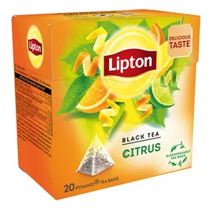 چای سیاه کیسه ای مدل CITRUS لیپتون  بسته 20 عددی