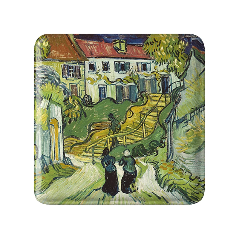 پیکسل خندالو طرح راه پله در اوور ونسان ونگوگ (Van Gogh) مدل مربعی کد 36826