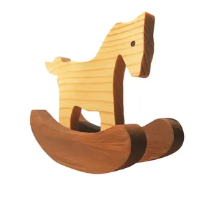 اسباب‌بازی اسب راکر چوبی مدل D3D HoRo101