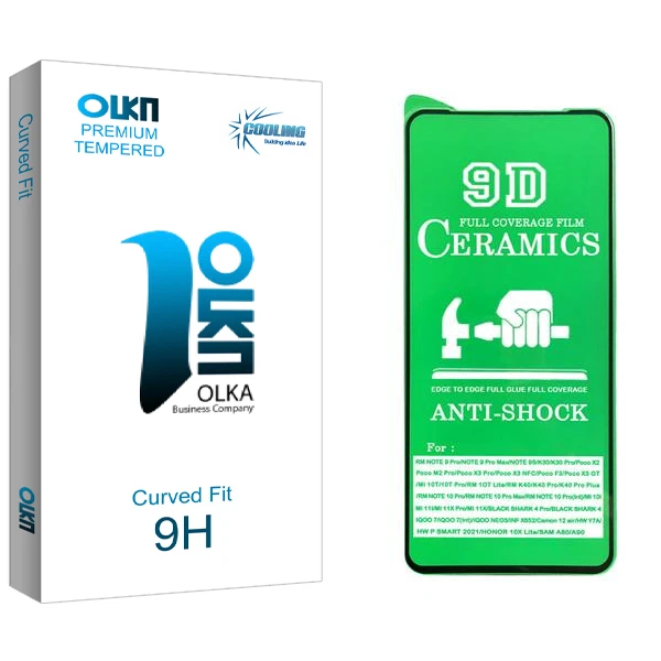 محافظ صفحه نمایش سرامیکی کولینگ مدل Olka مناسب برای گوشی موبایل شیائومی Redmi Note 12 Pro Plus
