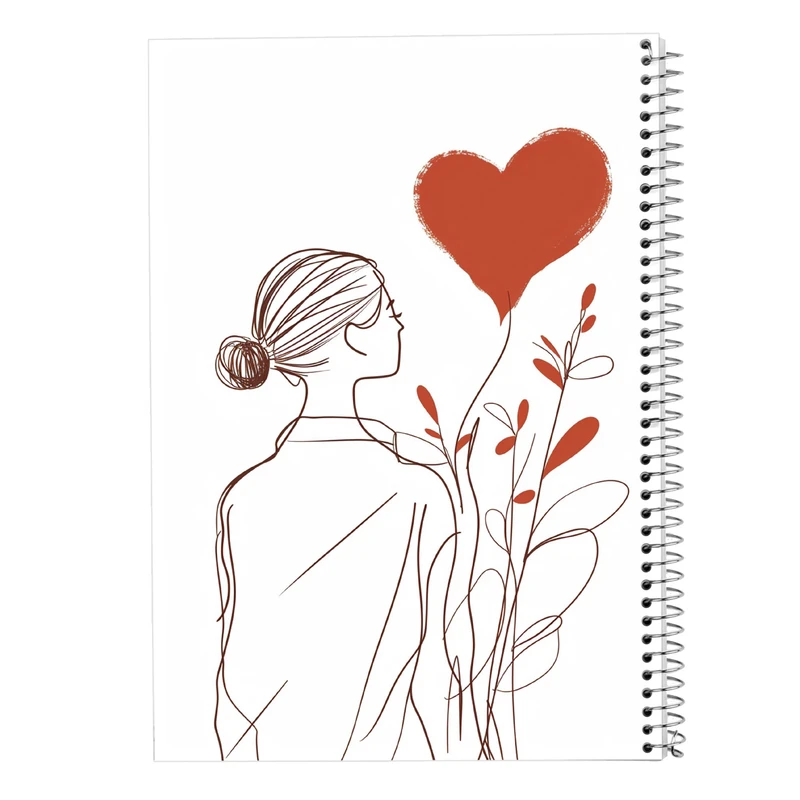 دفتر ژورنال نویسی 50 برگ مدوپد مدل نقطه ای طرح عاشقانه love کد DF14209