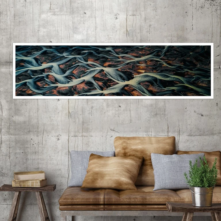 تابلو بکلیت طرح نقاشی سورئالیسم ریشه درخت مدل W-7596