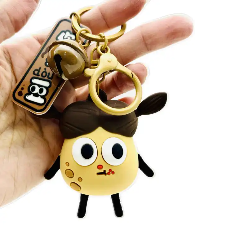 جاکلیدی مدل سیلیکونی سیب زمینی مو خرگوشی طرح چشم متحرک کد 2234A