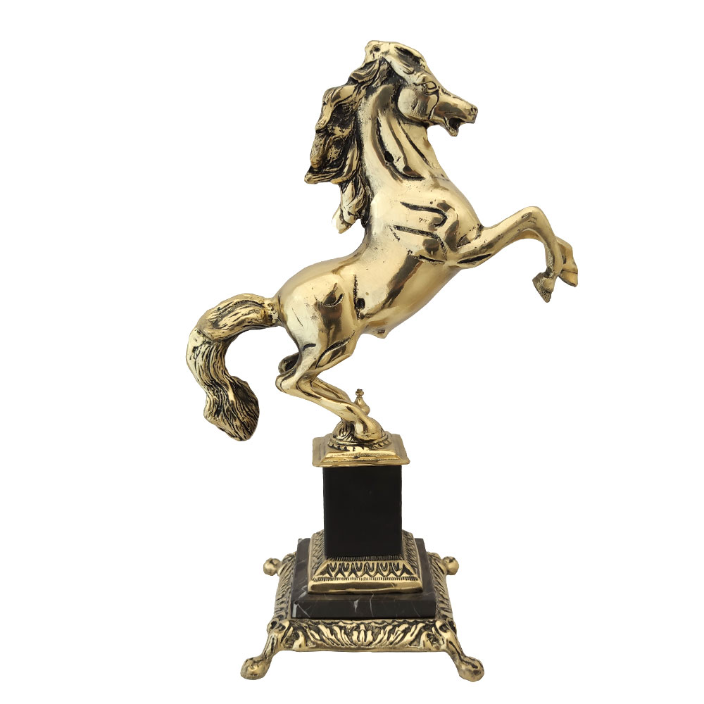 مجسمه برنزی مدل اسب وحشی کد 1328