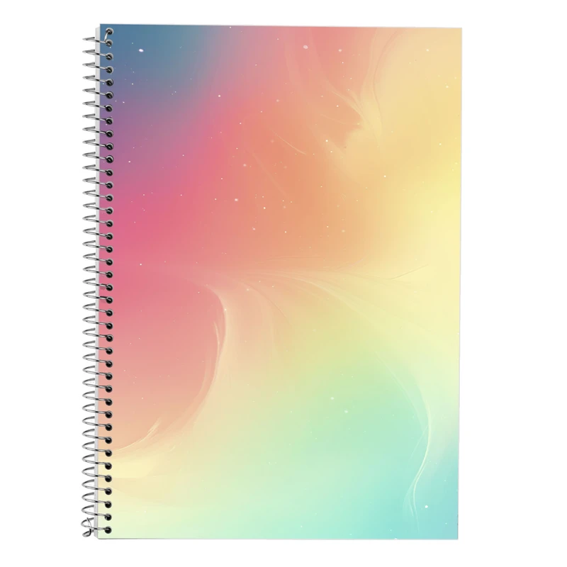 دفتر زبان 50 برگ مدوپد مدل دو خط طرح پاستیلی کد DF13544