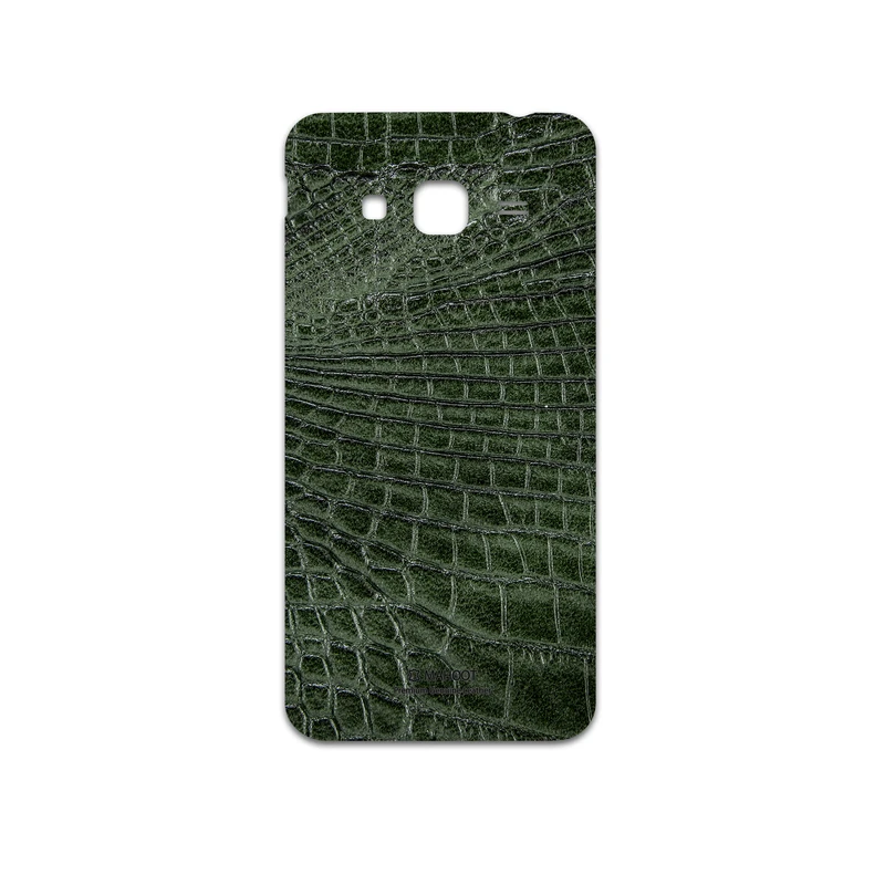 برچسب پوششی ماهوت مدل Green-Crocodile-Leather مناسب برای گوشی موبایل سامسونگ Galaxy J3 2016