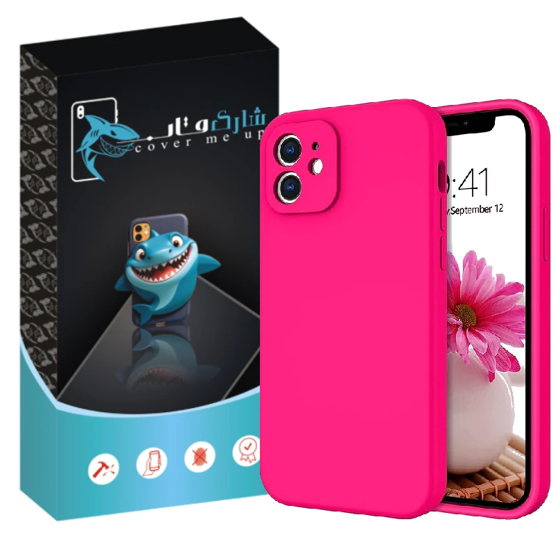 کاور شارک قاب مدل سیلیکونی پاک کنی مناسب برای گوشی موبایل اپل iPhone 11