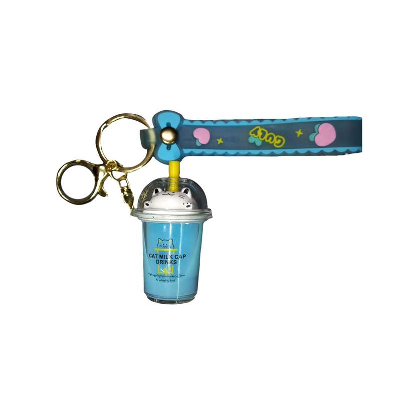 جاکلیدی دخترانه مدل آکواریومی طرح لیوان کد 03