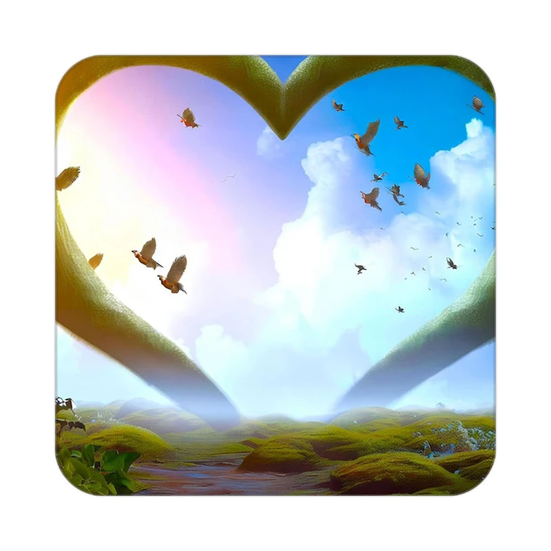 زیر لیوانی کاکتی مدل عاشقانه کد mp12511