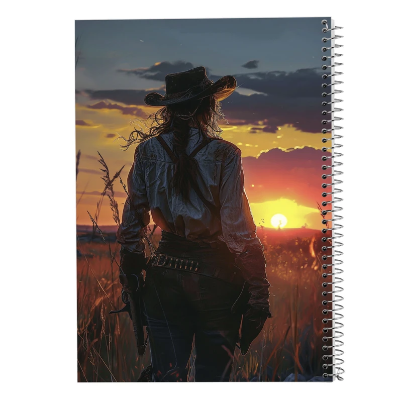 دفتر شطرنجی 50 برگ مدوپد مدل رد دد red dead کد DF13522