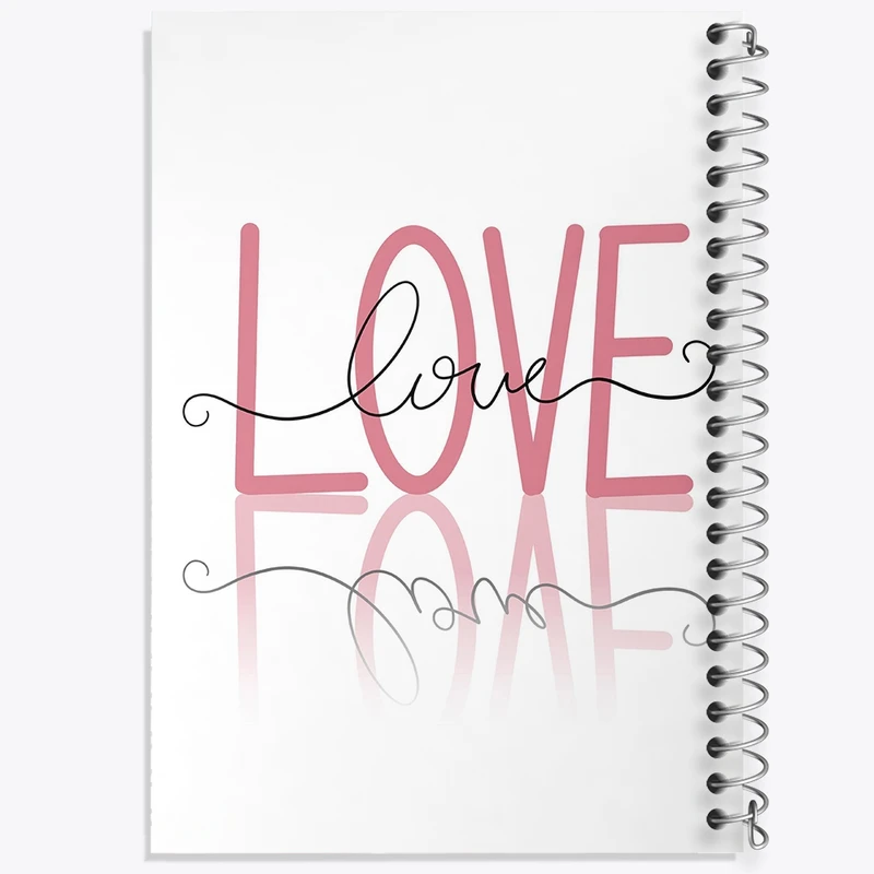 دفتر لیست خرید 50 برگ خندالو طرح عاشقانه (Love) کد F1539