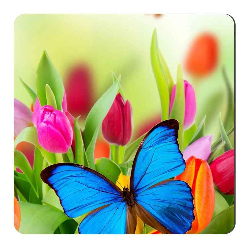 	 مگنت طرح گل لاله و پروانه کد NIM1016 