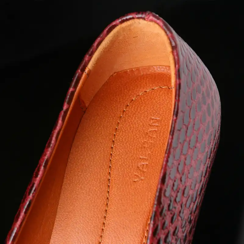 کفش زنانه چرم یلسان مدل  ژاکلین کد ZRK-ZKL-600-MRV