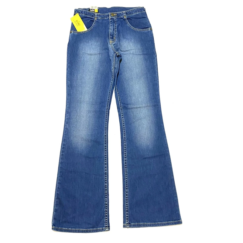 شلوار جین زنانه مدل slim fit flare low