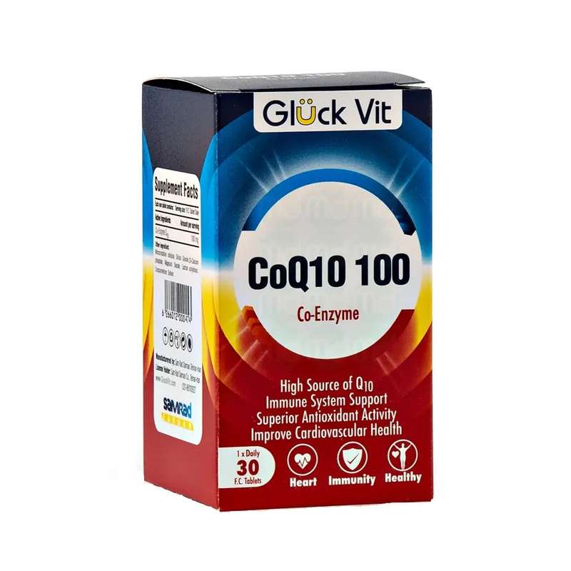 قرص کوکیوتن گلوک ویت 100 میلی گرم بسته 30 عددی