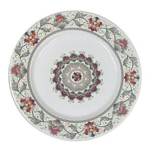 بشقاب غذاخوری آفتاب یزد طرح گل کد 714