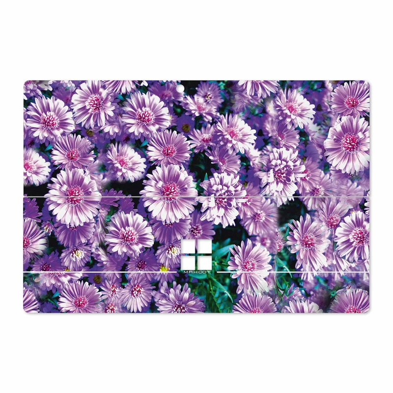 برچسب پوششی ماهوت مدل Purple-Flower مناسب برای تبلت مایکروسافت Surface Pro 4 2015