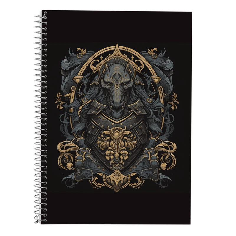 دفتر زبان 50 برگ مدوپد مدل دوخط طرح  ارباب حلقه ها The Lord of the Rings کد DF3097