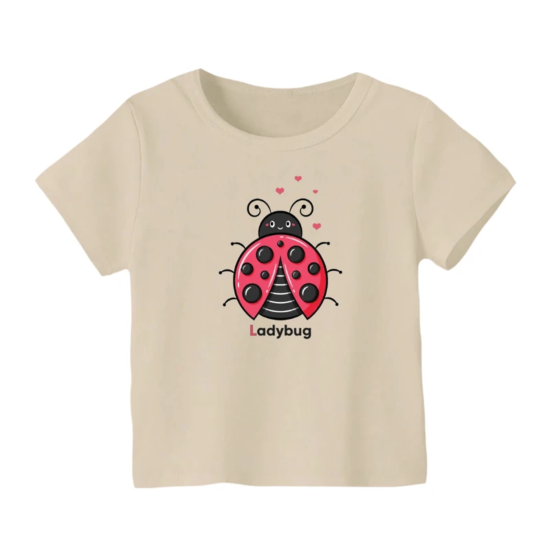 تی شرت آستین کوتاه بچگانه مدل کفشدوزک کد ۲