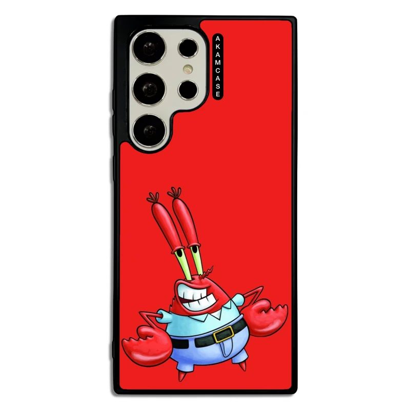 کاور آکام مدل AMC-WSGS23U-SPONGE BOB15 مناسب برای گوشی موبایل سامسونگ Galaxy S23 Ultra