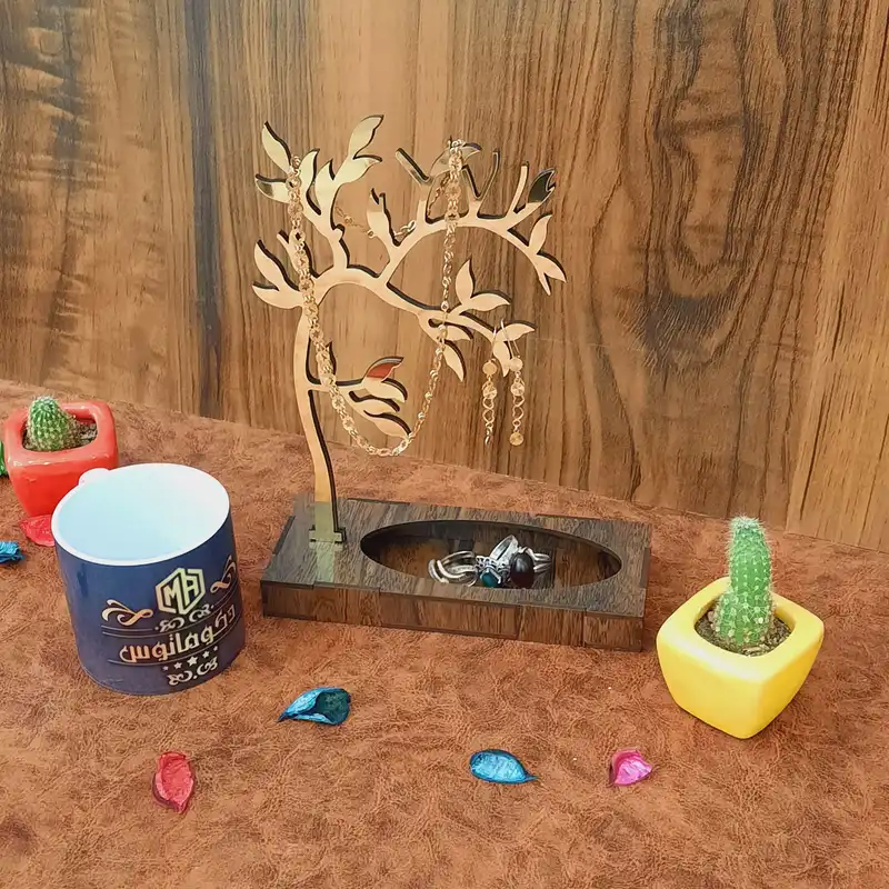 استند جواهرات دکوماتوس مدل درخت آینه ای