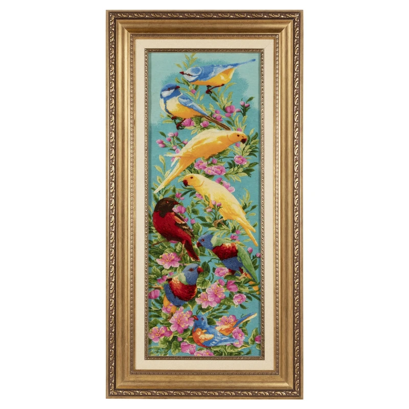 تابلو فرش دستباف سی پرشیا طرح پرندگان کد 904044