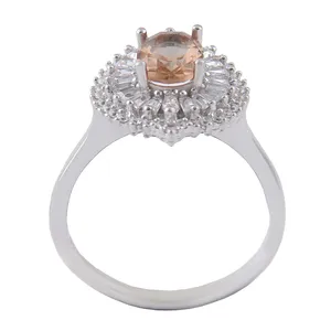 انگشتر نقره زنانه بازرگانی میلادی مدل الکساندریت برش جواهری ابکاری رادیوم کدAWR_1284